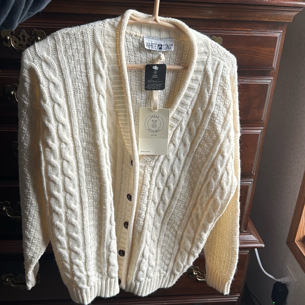 NWT White Stag Cream Cardigan